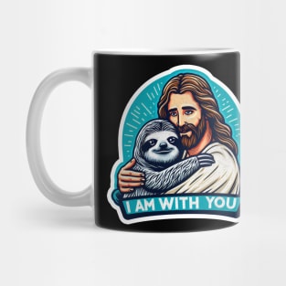 I Am With You Jesus Christ and Sloth Mug